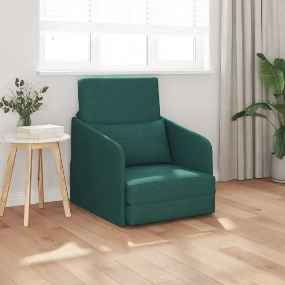 Zniżka Sofa Łóżko na Podłogę 2 w 1 Ciemnozielona 65x80x83 cm Materiał Lumarko! - Hurtownia wielobranżowa Lumarko